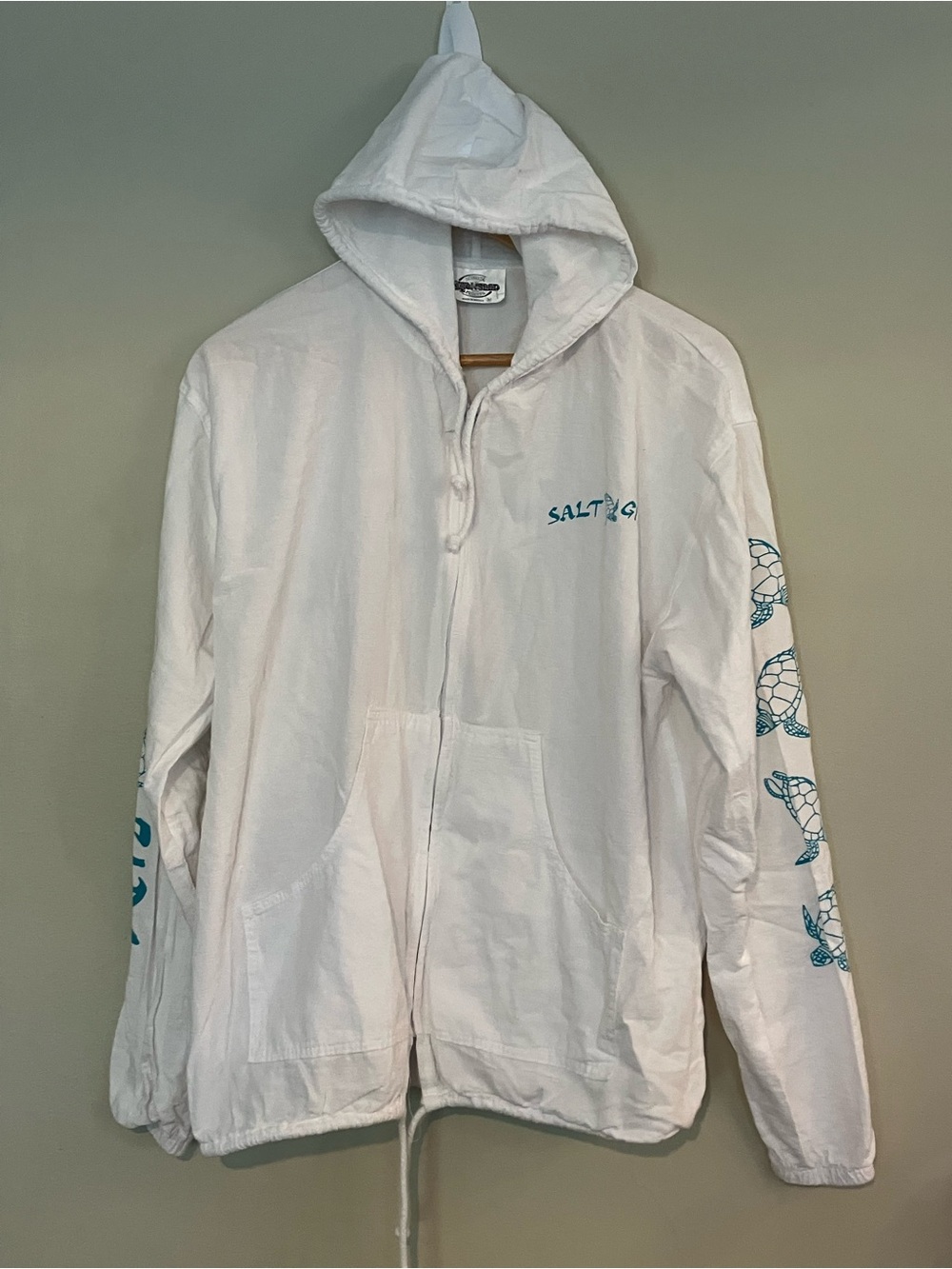 Vintage Y2K Authentic Cottonseed Salt Girl Zip Up Beach Hoodie